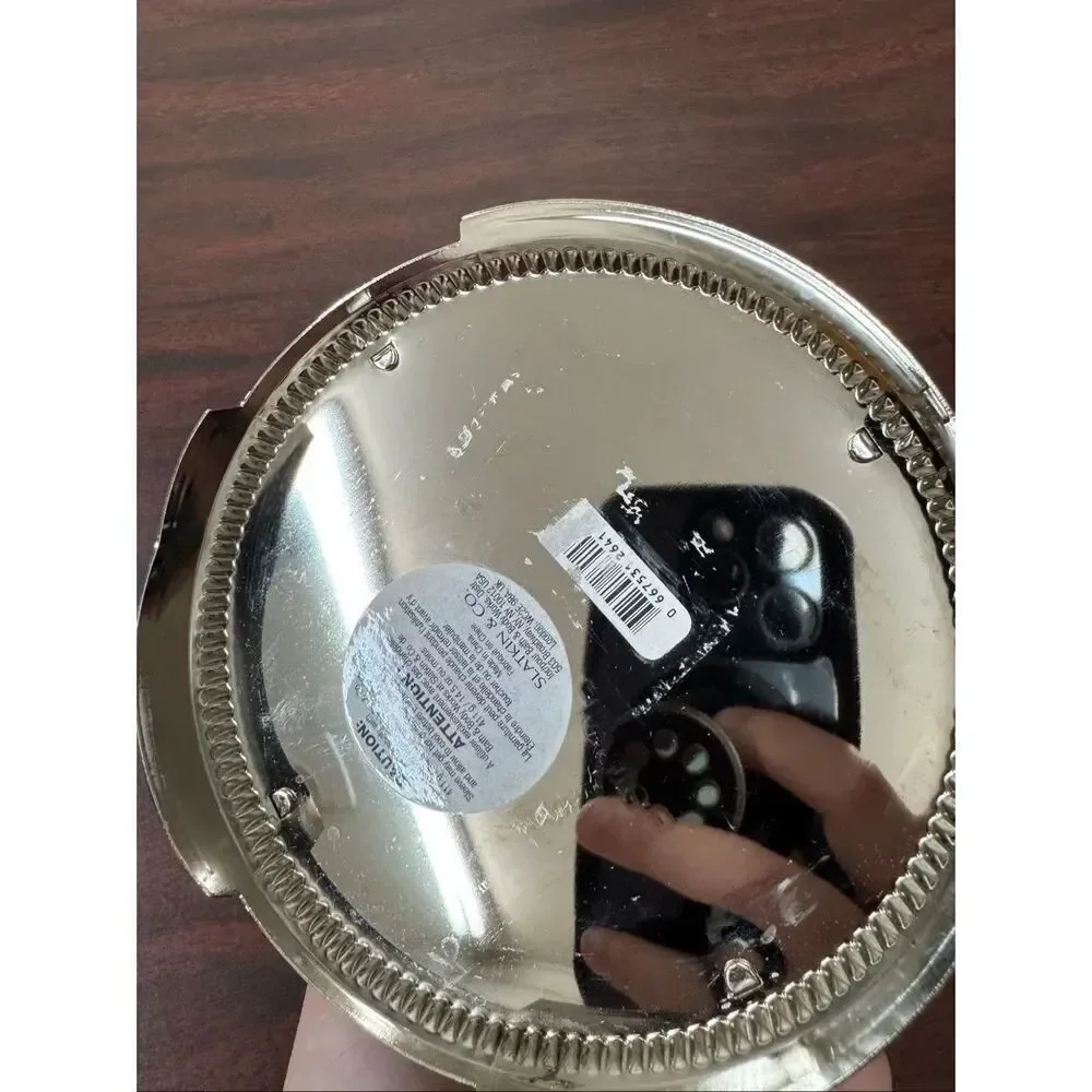 Bath & Body Works Silver Candle Holder